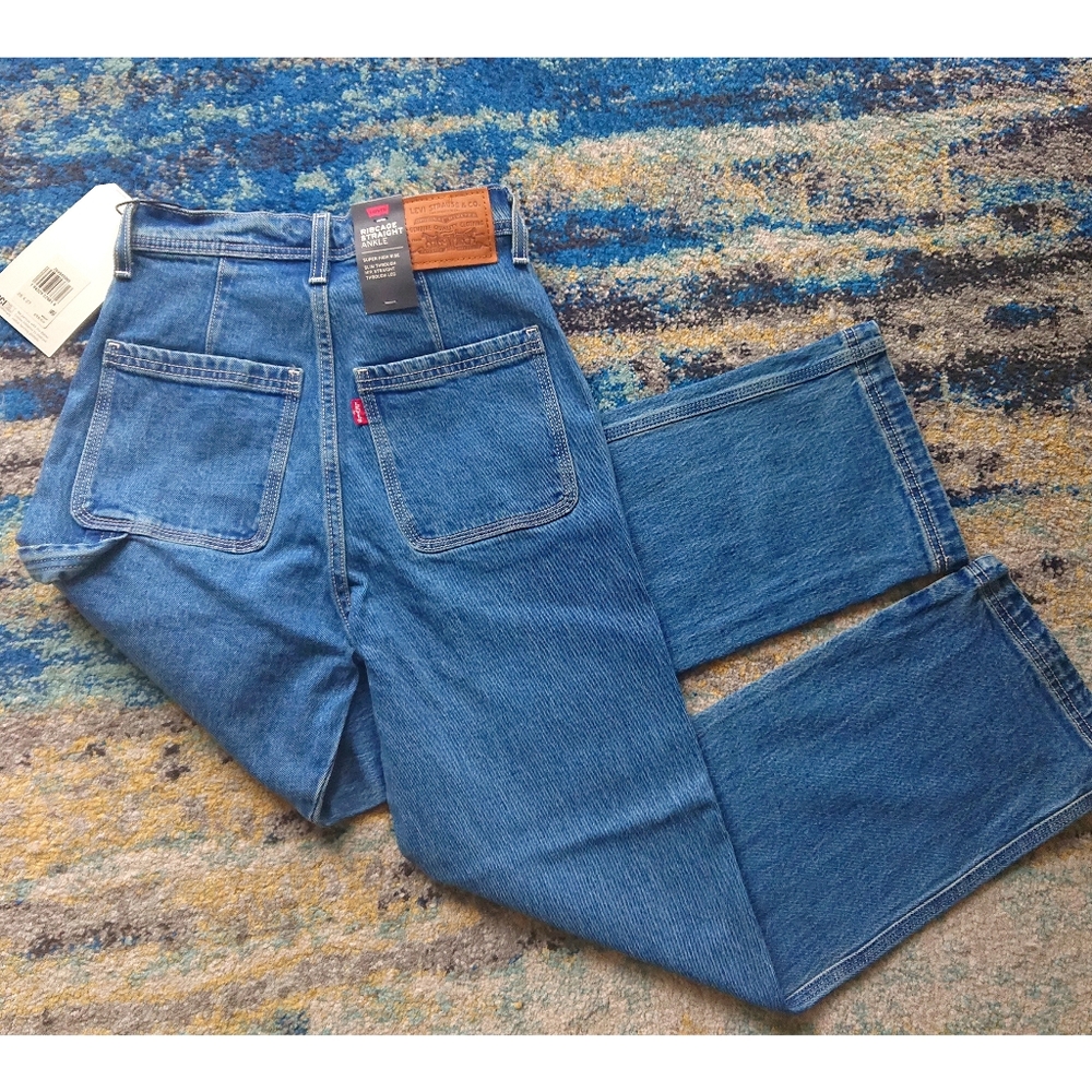 Levi’s Ribcage Straight Ankle Utility Jeans - Picture 13 of 14
